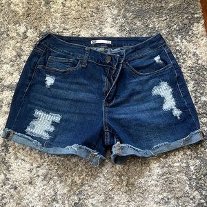 Dark Blue SO jean shorts 13/31W